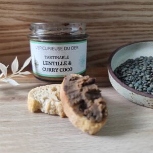 Tartinable lentilles curry coco